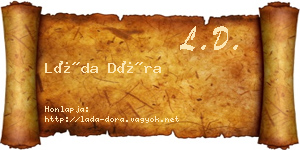 Láda Dóra névjegykártya